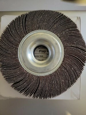 6" x 1" x 1" Inch 60 Grit Bench Pedestal Grinder Premium Unmounted Flap Wheel