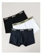[BOSS] Power Cotton Stretch Trunks 3 Pack in Multi