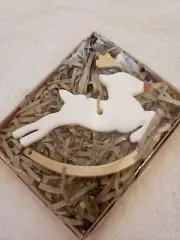 Mud Pie ~ personalizable ~ Rudolph Rocking Reindeer Christmas Tree Ornament