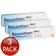 3 x Bepanthen First Aid Cream Soothing Antiseptics Ointment Wound Care Tube 30G