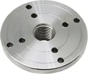 Wood Lathe faceplate,Lathe Chuck, 4 Inch Flange Faceplate Wood Lathe Face Plate for 1 Inch X 8 TPI Threaded Woodworking Turning Machine Chuck