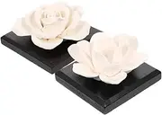2Pcs Passive Flower Diffuser Car Decoration Water Lily Designs Aroma Diffuser for Home and Office Essential Oil Diffuser Decor
