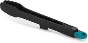 Joseph Joseph Duo Locking Kitchen Food Tongs for Cooking, Heat Resistant and with Integrated Tool Rest, Dark Opal