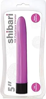 Shibari 10X Pulsations Vibrator 5in Slimline Shibari Thrusting Dildo Vibrators For Woman Sex Toys Vibrator Dildo, Pink