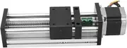 100mm Ball Screw Guide Actuator ，Automation Industry Linear Rail Guide Table CNC Lathes Mills Sliding Rail，Aluminum Alloy Linear Slide Stage Double Shaft Ball Screw Linear Guide