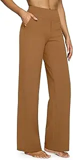 G4Free Wide Leg Pants for Women Yoga Dress Pants with Pockets High Waist Work Business Casual Sweatpants