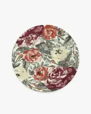 185' Round | Machine Washable Runner Rug | Kid & Pet Friendly | Indoor Rug | Camellia Currant Rug | Ruggable