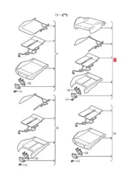 Genuine AUDI Repair Set For Seat Occupied Sensor Nougat Brown 8W7898522AKGN