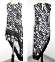 Sass & Bide Found Land Asymmetric Fringe 31" Mini Dress/Tunic US 10/IT 44 $420