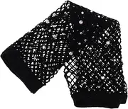 [WATIIFUFU] 1 Pair Fishnet Mesh Gloves Women Night Fishnet Long Gloves Cosplay Gothic Masquerade