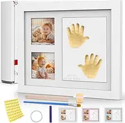 DZKKIUR Baby Hand and Footprint Kit 28 x 23 cm Baby Handprint Set Baby Newborn Gift Clay Handprint and Footprint Kit Baby Shower Gifts Personalized Baby Keepsake Frame for Boys and Grils