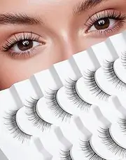 Natural Short Eyelashes for Small Eyes - Wispy False Lashes With Natural Look - 9mm K15