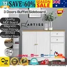 Buffet Sideboard Hallway Table Shelf Sideboard Cabinet Ample Storage 2 Drawers