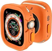 Adorve Rugged Shockproof Protective Case for Apple Watch Ultra & Ultra 2, 49mm, Soft TPU Bumper, Full Edge Protection