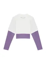 Palm Angels Kids Layered Logo Cotton T-shirt (14 Years) - Lilac - 14YR (14 Years) 14YR (14 years)