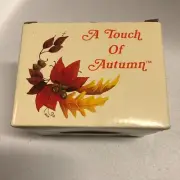 Vintage RUSS BERRIE & CO "A Touch of Autumn" Ceramic Trivet Hanging Tile NIB