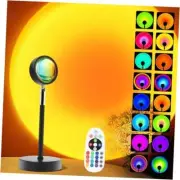 Sunset Lamp Projector, Rainbow Projection Led Lights with Single Remote Control