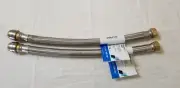 2 SharkBite Max Brass Push Braided Water Heater Connector 3/4 X 3/4 Fip 18"