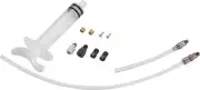 Tektro Basic Bleed Kit Syringe Plastic Tubing Hose Retainer Compression Ferrules