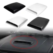 Car SUV Decorative Air Flow Intake Scoop Bonnet Vent Cover Hood Silver Universal