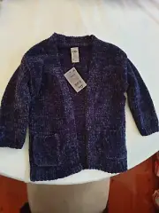 Size 1 Kids Cardigan. Anko. Navy. 2 pockets. Very cute! Unisex THICK WARM COMFY!