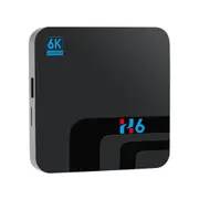 H6 Allwinner H6 Android9.0 4G/32G 6K HDR TV Box 2.4G WiFi 100Mbps LAN USB3.0 - Black