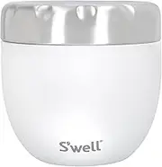 S'well Eats 2-in-1 Food Bowl with Screw-Top Lid, 636ml, Moonstone, Triple-Insulated and Leak-Proof Food Flask for On-the-Go Eating up to 11h Cold/7h Hot, Weiss, White