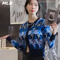 在飛比找momo購物網優惠-【MLB】女版針織衫 MONOGRAM系列 費城費城人隊(3