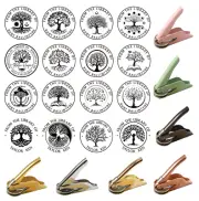 Tree of Life Library Book Stamp Personalized,Family Tree Embosser,Best Gifts