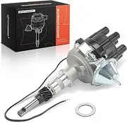 A-Premium Ignition Distributor with Cap and Rotor Compatible with Jeep Cherokee, CJ5, CJ6, Commando, DJ5, Gladiator, J10, J-100, J20, J-2500, J-2600 & American Motors & International Harvester