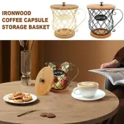 Coffee Pod Holder with Lid and Handle Large Capacity Coffee Capsules xiggx