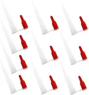 NUOBESTY 10pcs Caulk Nozzles for Sealants Reusable Applicator Tips with Caps for Clean Caulking Jobs for Repairing Gaps Tiles and Floors