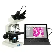OMAX 40X-2500X LED Digital Lab Binocular Compound Microscope with 1.3MP Camera