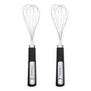 2PK Westinghouse Egg Whisk Mixer Soft Grip Stainless Steel Kitchen Tool/Gadget