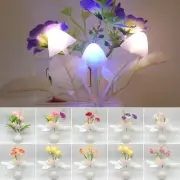 Colorful Little Night Light LED Mushroom Night Lights Floral Lamp For EU Plug