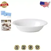 Luxury 1.9 Qt Oval Vegetable Bowl in White Bone China with Basketweave Detail