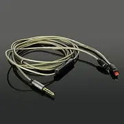 120CM Audio Cable Remote Silver Mic for Audio Technica ATH-IM50/70 Earphone Headphone Wire Spare Parts Accessory Part