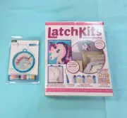 Playmonster Latch Kits Magical Unicorn Mini Rug Craft Activity Kit W/ Stitch Kit