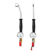 0-15Bar/220Psi Tire Inflator Rod With Tester Tire Pressure Gauge For Truck Moto