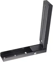 KONTONTY 1 Set Microwave Shelf Wall Mount Durable Steel Folding Bracket for Microwave Ovens Easy Installation with Mounting Accessories Retractable Design for Various Space Saving Metal