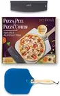 Pizza Peel and Pizza Cutter - Foldable 12 Inch Effortless Pizza Making with the