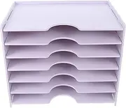 HOODANCOS Quickly Store Documents Letters 1pc Desktop Files Holder Office File Box Multi-layered Storage Easy Access