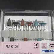 5 Kits Dental Silicone Polisher Diamond Burs Polishing Cups Assorted Amalgam Kit