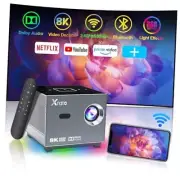 [8K/4K Video Decode Support & Electric Focus] Mini Projector with 5G WiFi