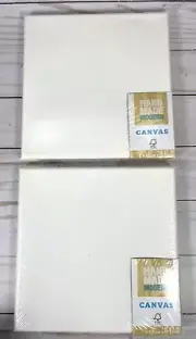 Hand Made Modern 7" x 7" White Canvas Paint Painting Craft Art Supply Blank 2x
