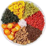 CNHDCTQ Chrysanthemum Cassia Seeds Tea Bags (10pcs, 1 g each)