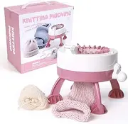Knitting Machine DIY Hand Weaving 22 Needles Knitting Board Rotating Knitting Loom Machines Kit Smart Weaving Machine Macchina per Maglieria a 48 Aghi for Woven Scarves Hats Socks