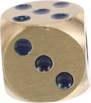 Yardwe Brass Dice for Tabletop Games Metal DIY Educational Role Playing Accessories for Classroom and Standard Games Exceptional Craftsmanship Easy to Clean Vivid Colors