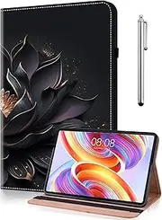TUOLISG Case for Samsung Galaxy Tab S9 FE+ Plus/S9 Plus 12.4 Inch 2023, PU Leather Stand Folio Cover Multi-Angle Protective Case with Stylus Pen for Galaxy Tab S9+/FE Plus 12.4 Inch Tablet - Purple