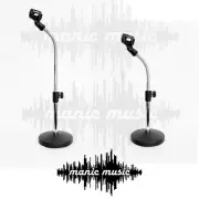 Desktop Adjustable Microphone Mic Stand Heavy Base Flexiable Gooseneck Drum